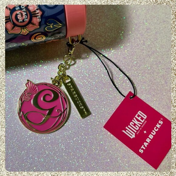 Starbucks x Wicked Glinda 16oz Insulated Tumbler w/ Charm NWT HTF - Picture 7 of 9